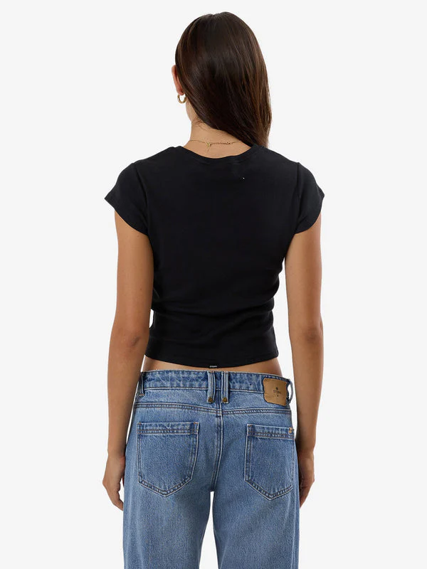 Thrills Fundamental Club Tee - WASHED BLACK - Image 2