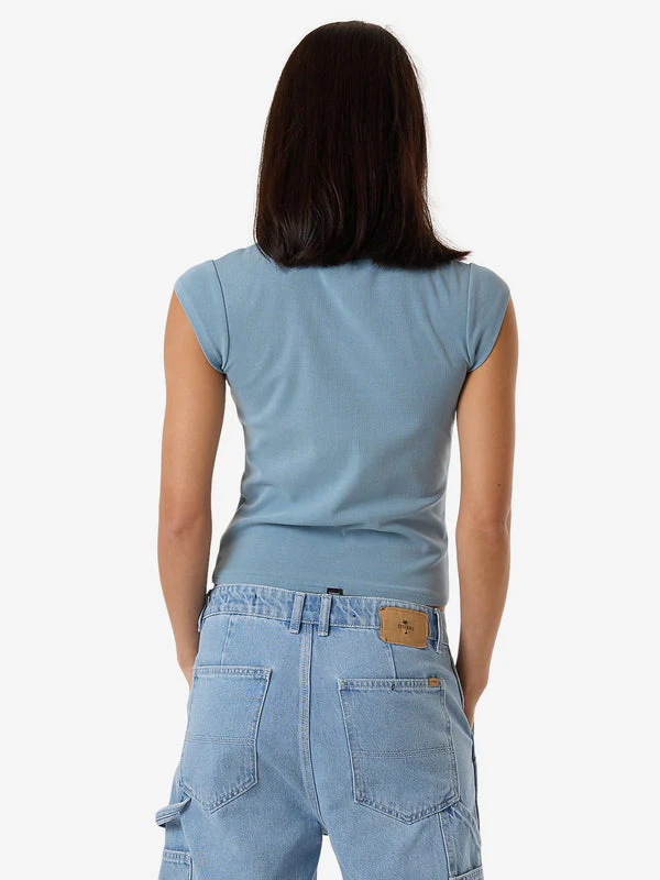 THRILLS Gazed Club Tee - STONE BLUE - Image 2
