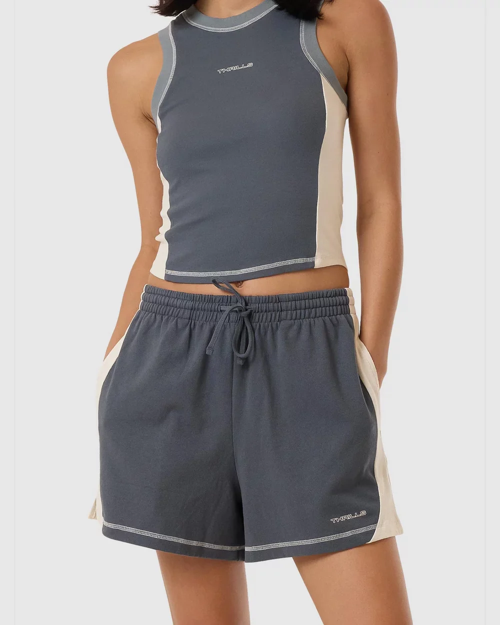 Thrills Grip Jersey Short - DARK SLATE