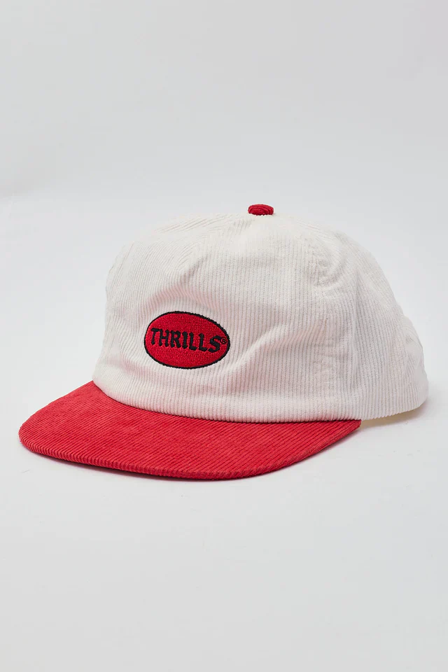 THRILLS Hard As They Come 5 Panel Cap - HERITAGE WHITE