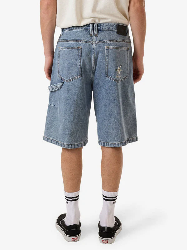 THRILLS Infinite Stars Big Slacker Denim Short - GARAGE BLUE - Image 2