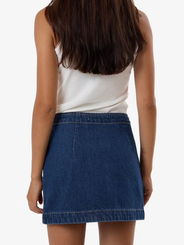 Thrills Marley Wrap Skirt - UNION BLUE - Image 2