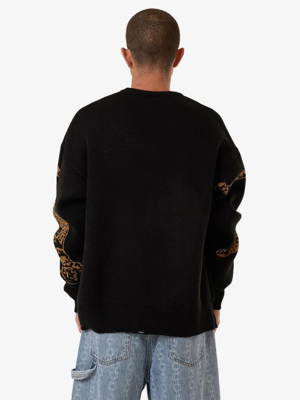 THRILLS Power Trip Crew Knit - BLACK - Image 2