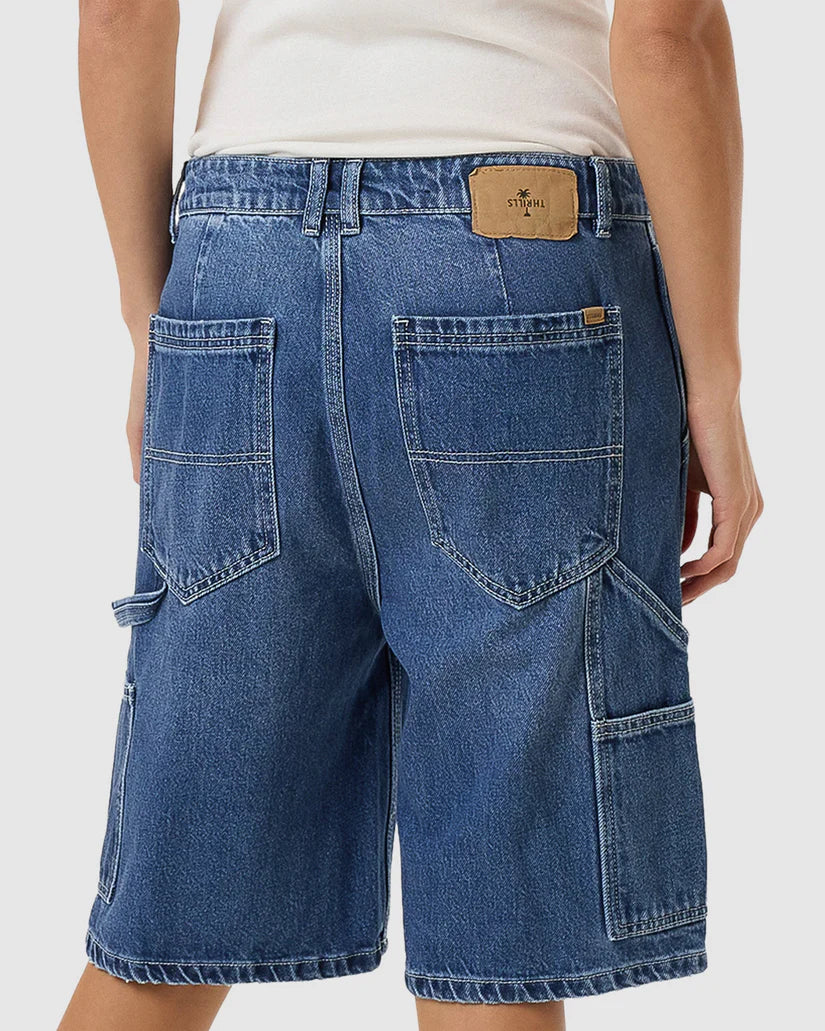 Thrills Slouch Carpenter Short - DOUBLE RINSED BLUES - Image 2