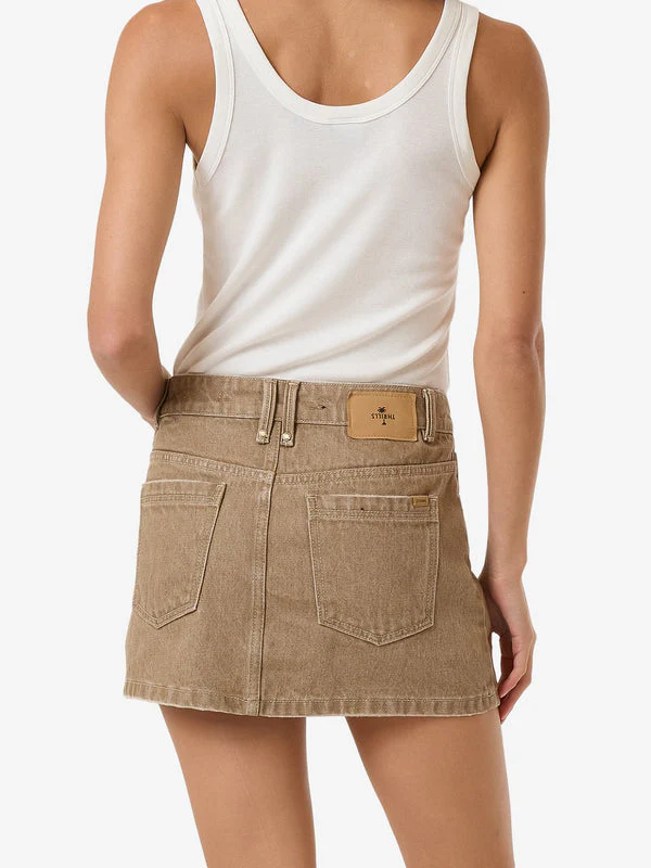 THRILLS Sophie Skirt Mini - BREEN STONEWASH - Image 2