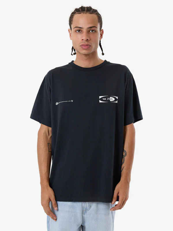 THRILLS Shifting Sands Merch Fit Tee - TWILIGHT BLACK - Image 3