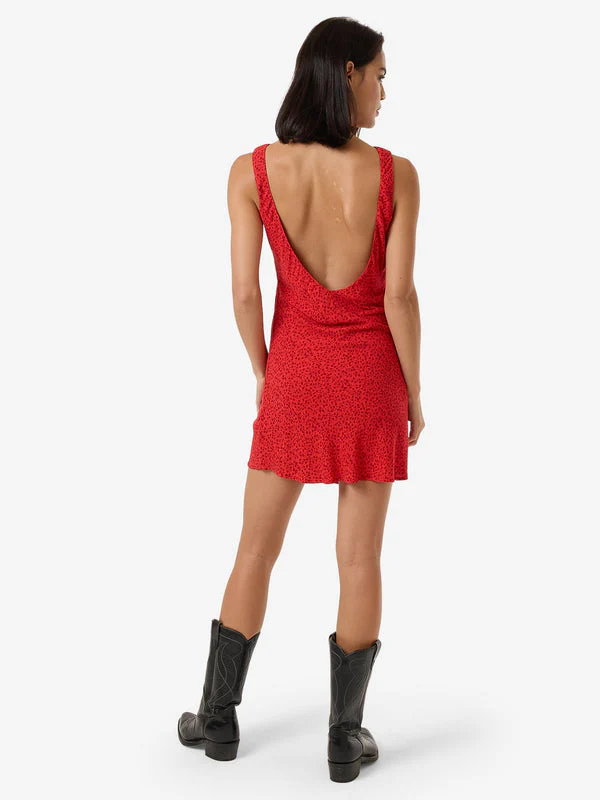 THRILLS Zinnia Xavier Bias Mini Dress - FLAME RED - Image 2