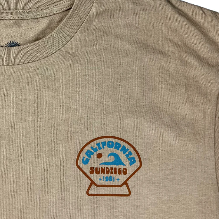 SunDiego CALIFORNIA WAVE T-Shirt - Sand - Image 2