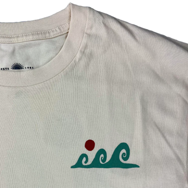 SunDiego TRES WAVES T-Shirt - Vintage White - Image 2