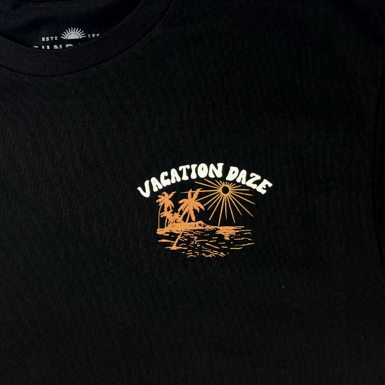SunDiego VACATION T-Shirt - Black - Image 2