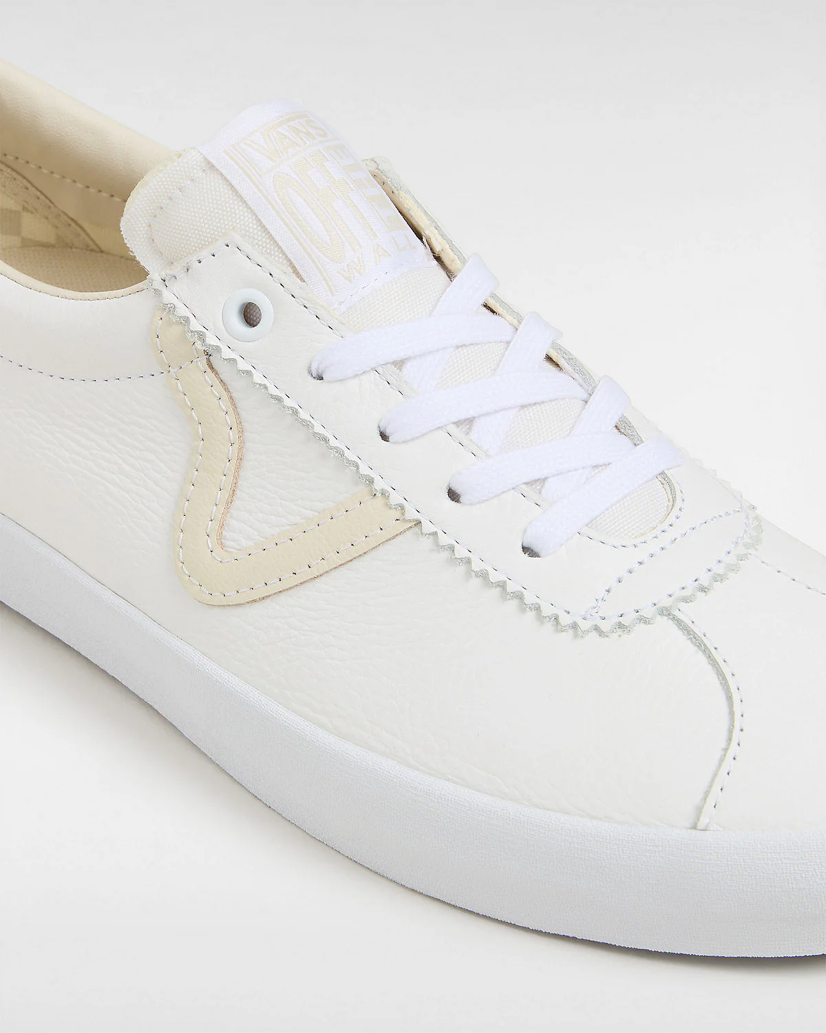 Vans Skate Sport Shoes - LEATHER VINTAGE WHITE - Image 3
