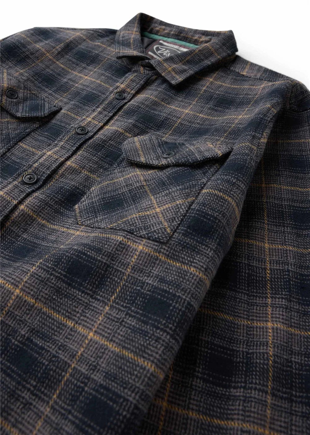 Vissla Creators Heavy Days Eco Long Sleeve Flannel - Black - Image 3