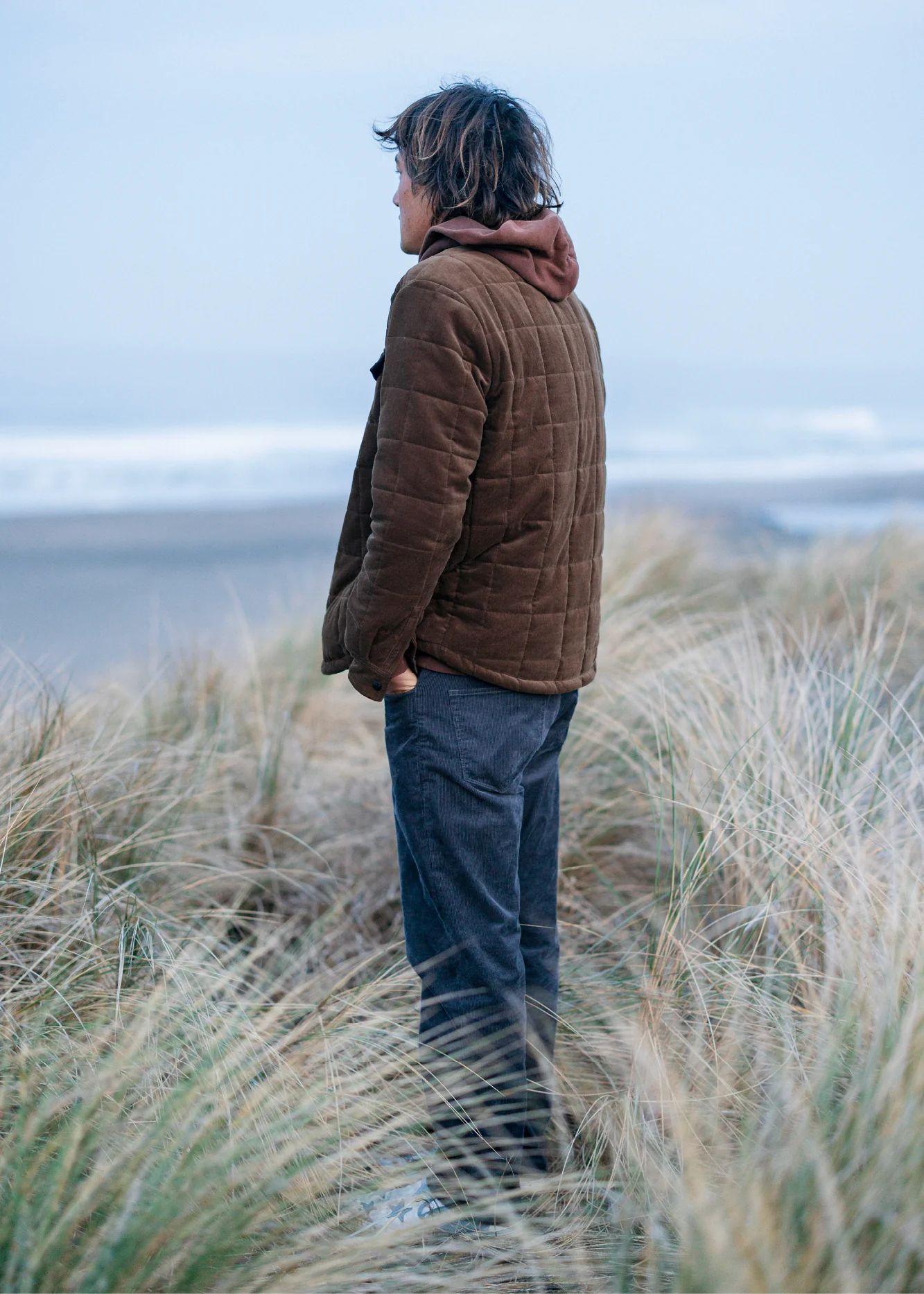 Vissla Cronkite Organic Cord Jacket - Dark Earth - Image 2