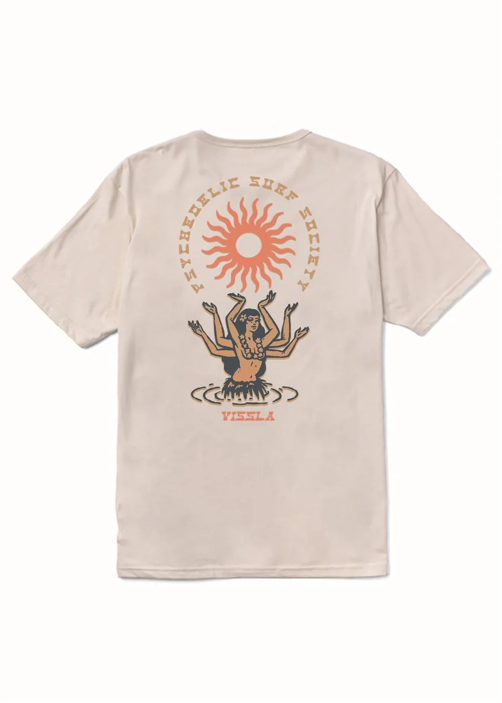 Vissla Hula Hands Organic Tee - Bone