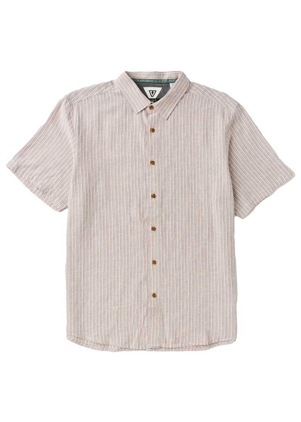 Vissla J Linen Short Sleeve Shirt - Plum