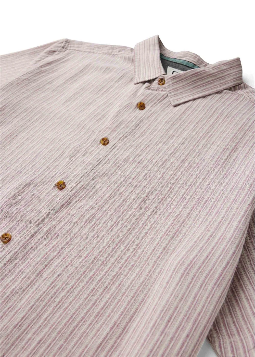 Vissla J Linen Short Sleeve Shirt - Plum - Image 3