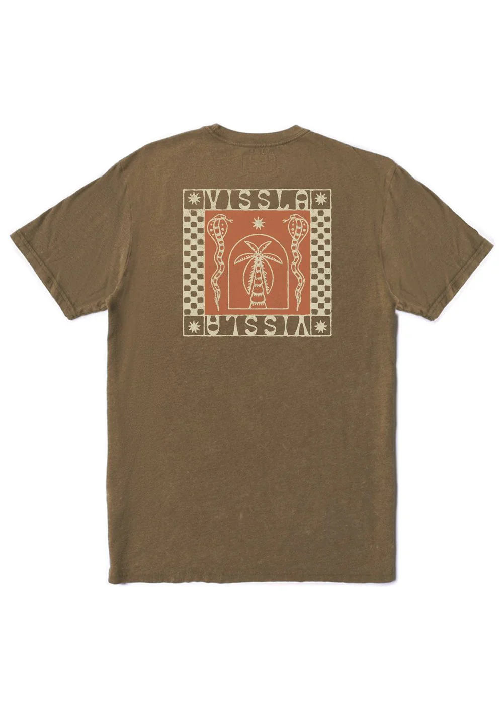 Vissla Men's Serpents Cosmic Wash SS Tee - Chocolate