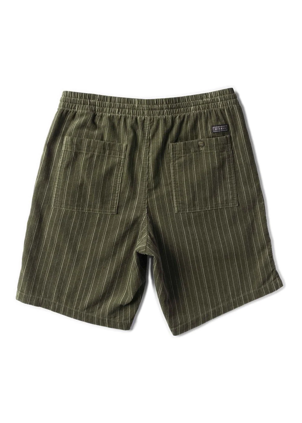Vissla Rails Cord 18" Elastic Walkshort - DARK OLIVE - Image 2