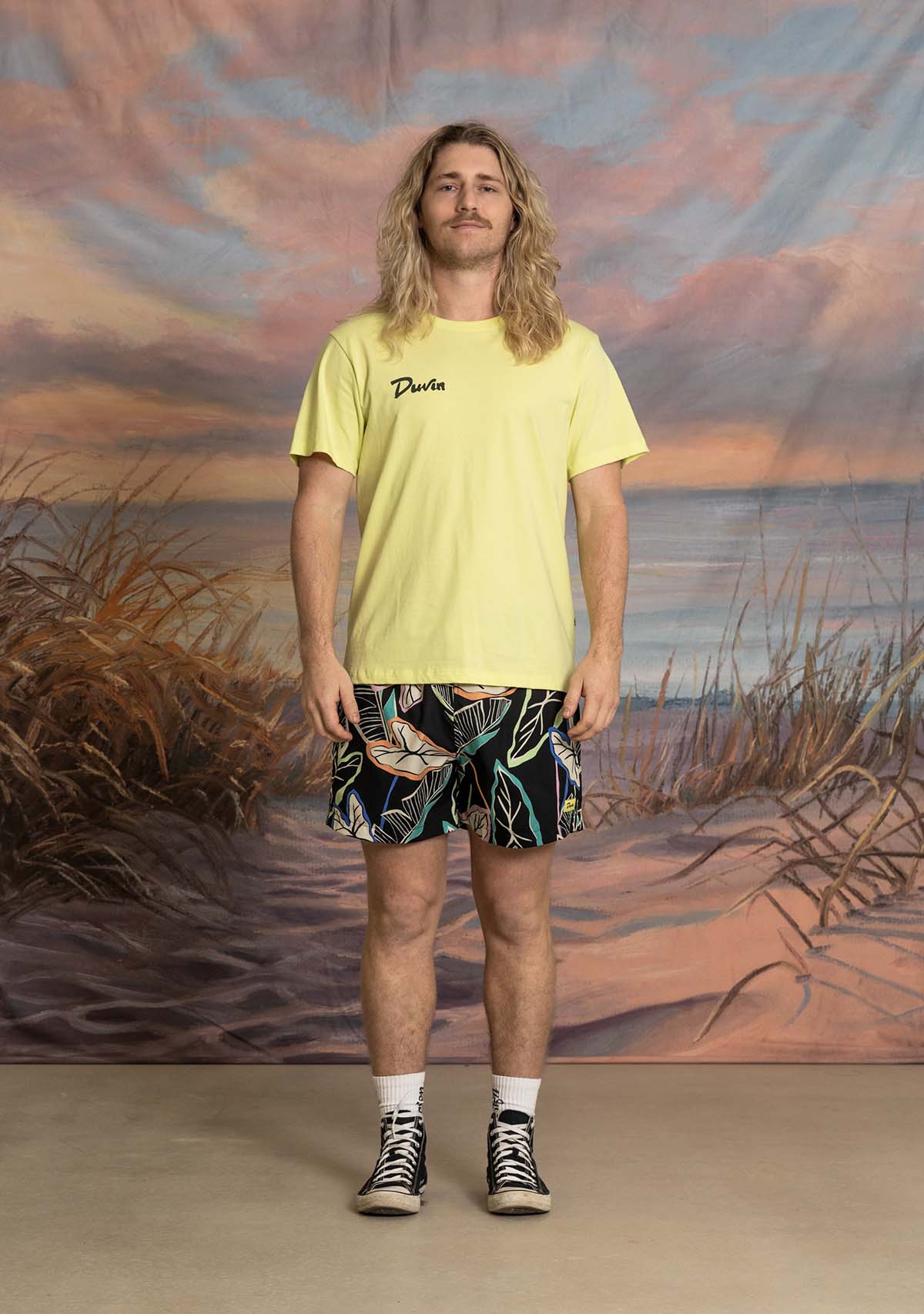 DUVIN PALM SWIM SHORT - NEON - Image 2