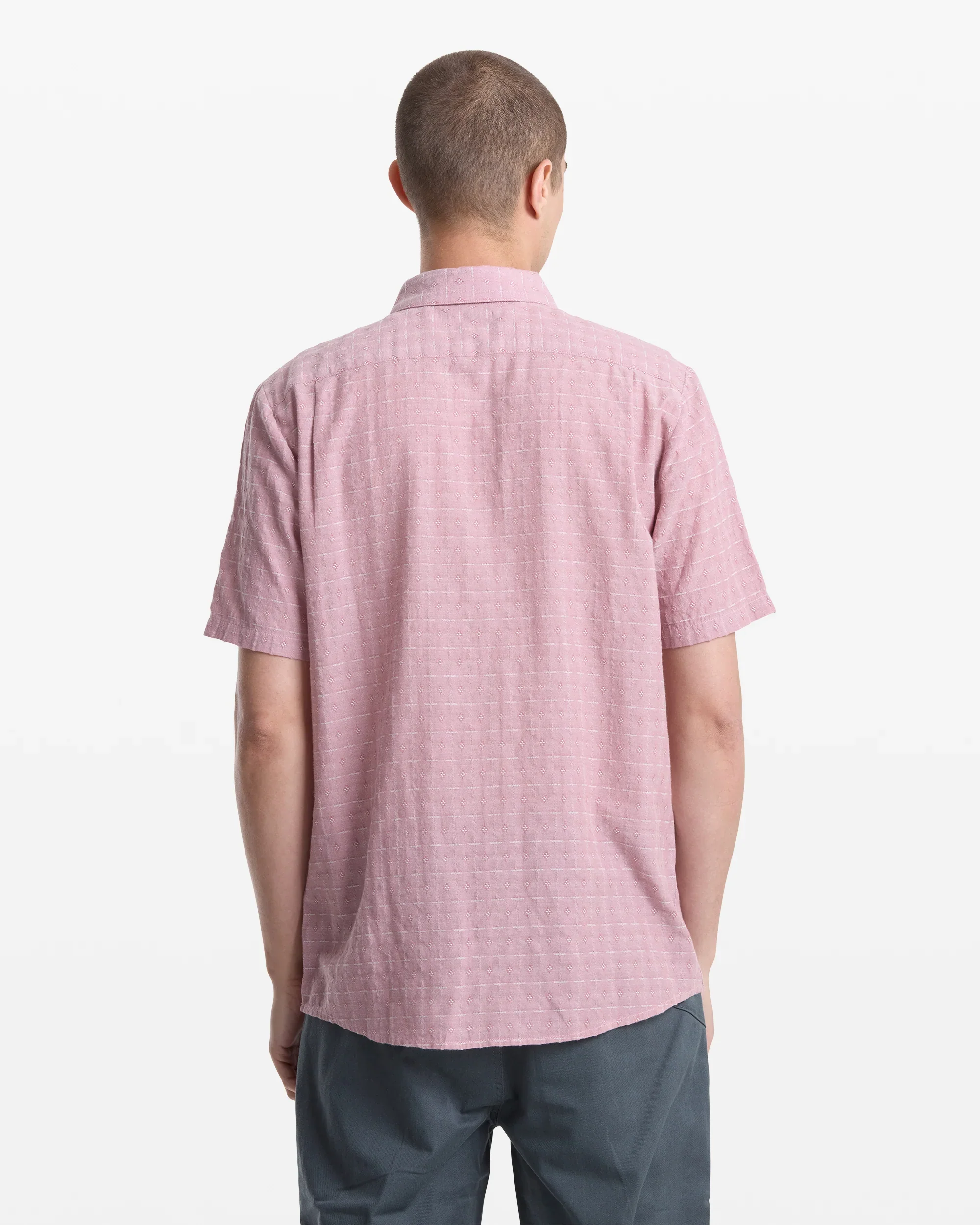 Volcom Bankstone II Short Sleeve Shirt - Stone Rose - Image 2