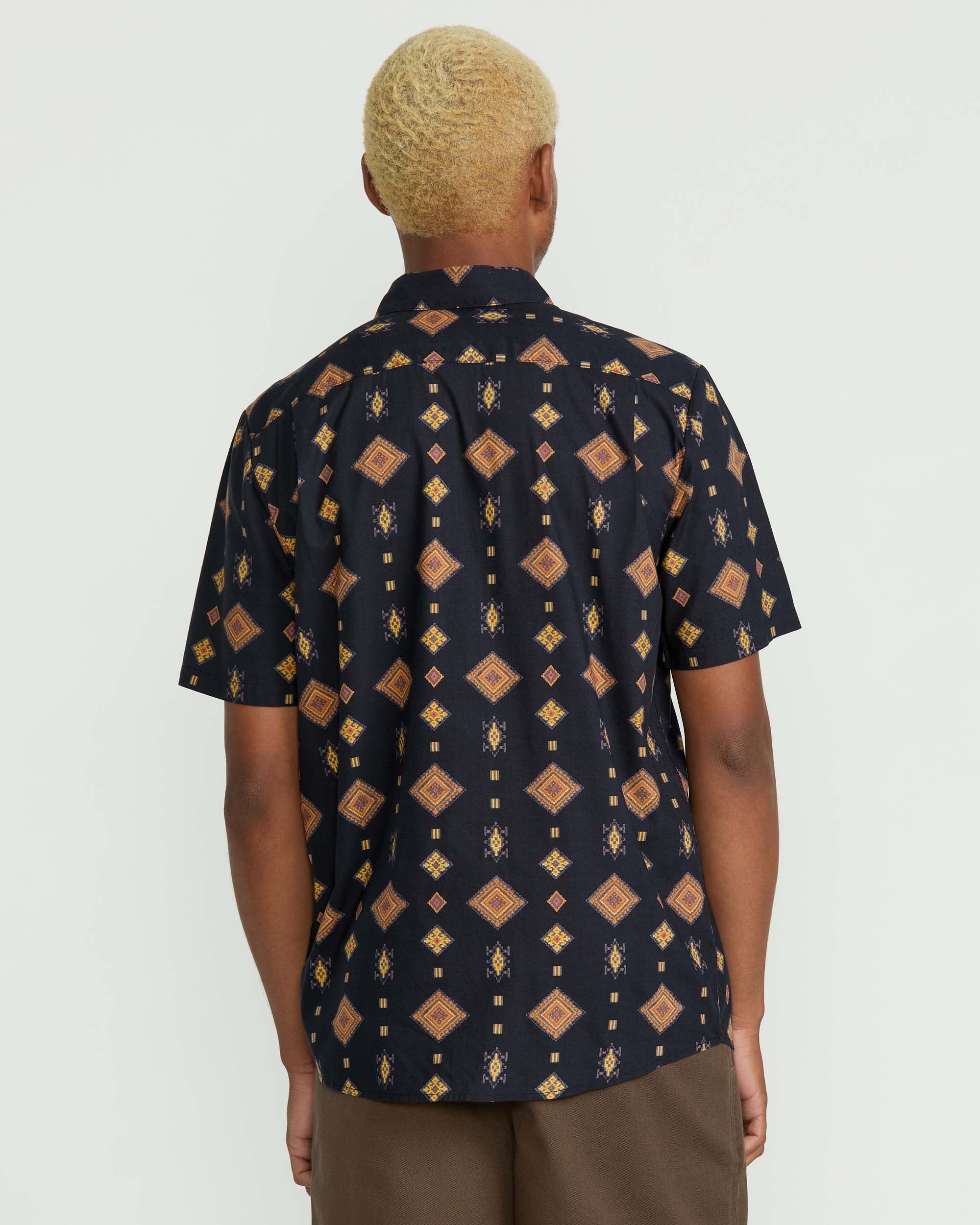 Volcom Desert Dobby Short Sleeve Shirt - Black - Image 2