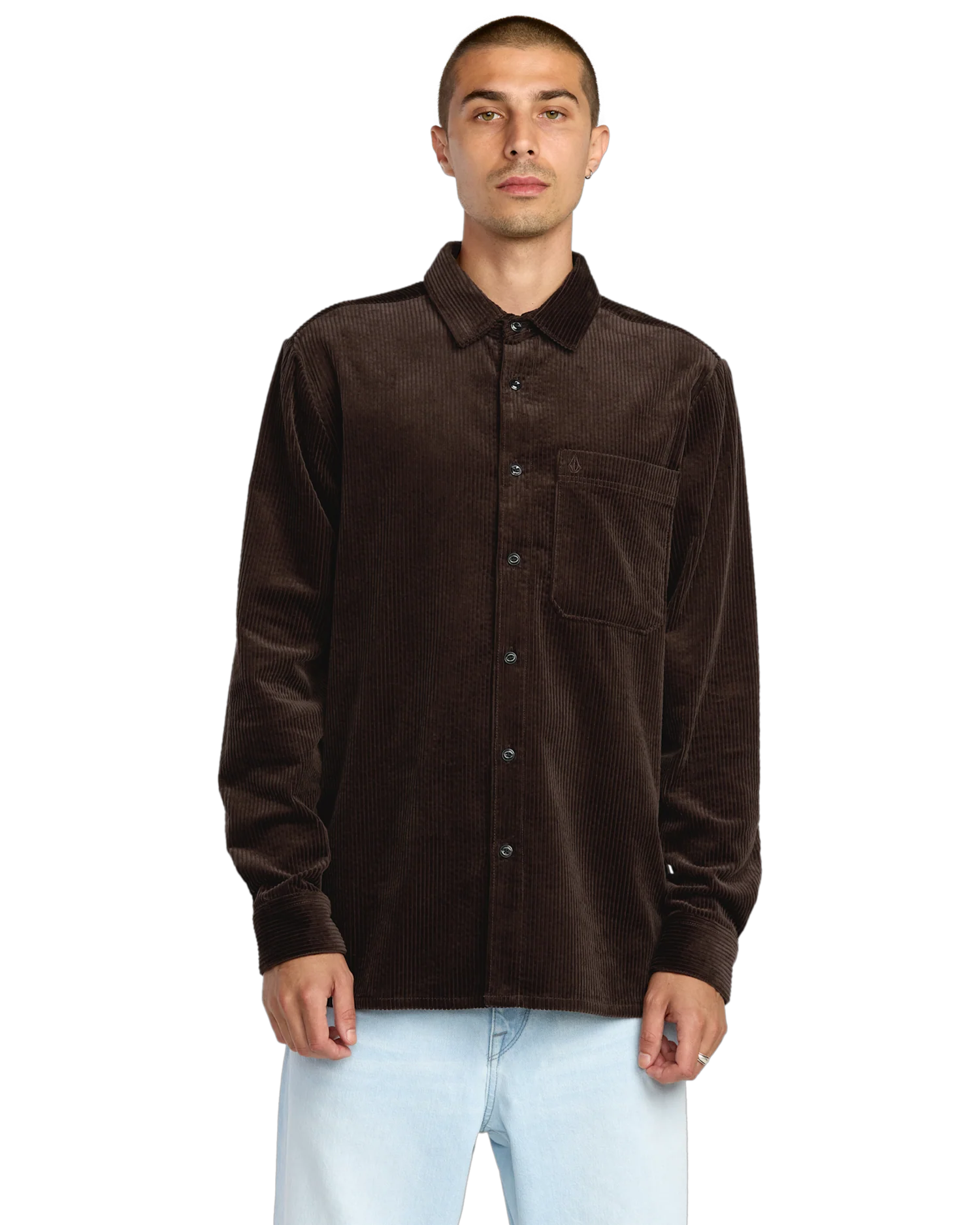 Volcom Fostered Chest Pocket Long Sleeve - Cacao