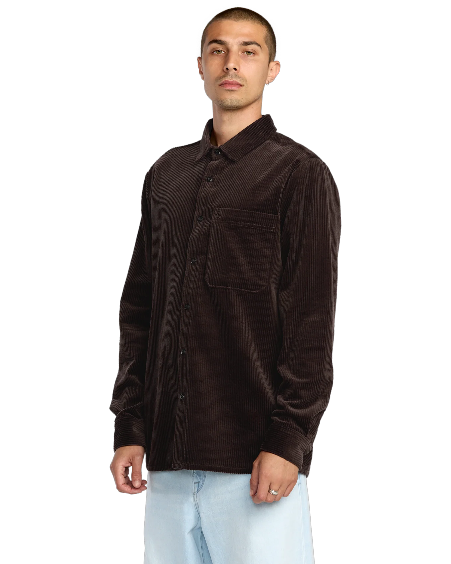 Volcom Fostered Chest Pocket Long Sleeve - Cacao - Image 2