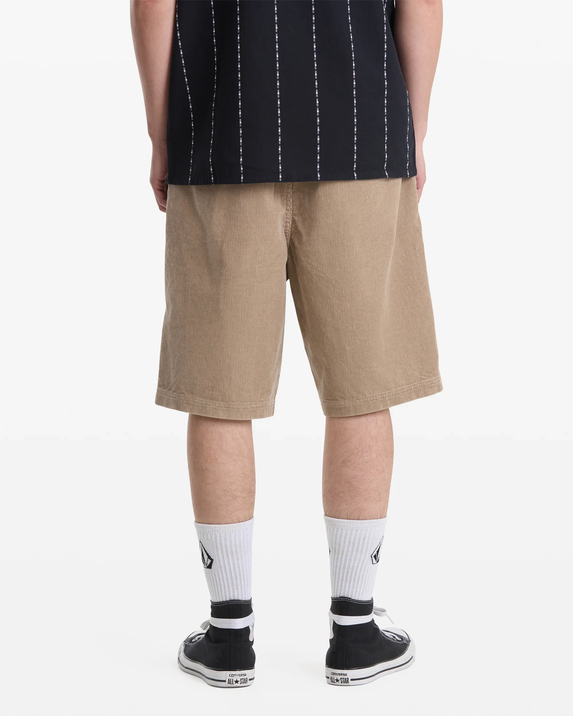 Volcom Freazy Loose Elastic Waiste Short 22" - Light Khaki - Image 2