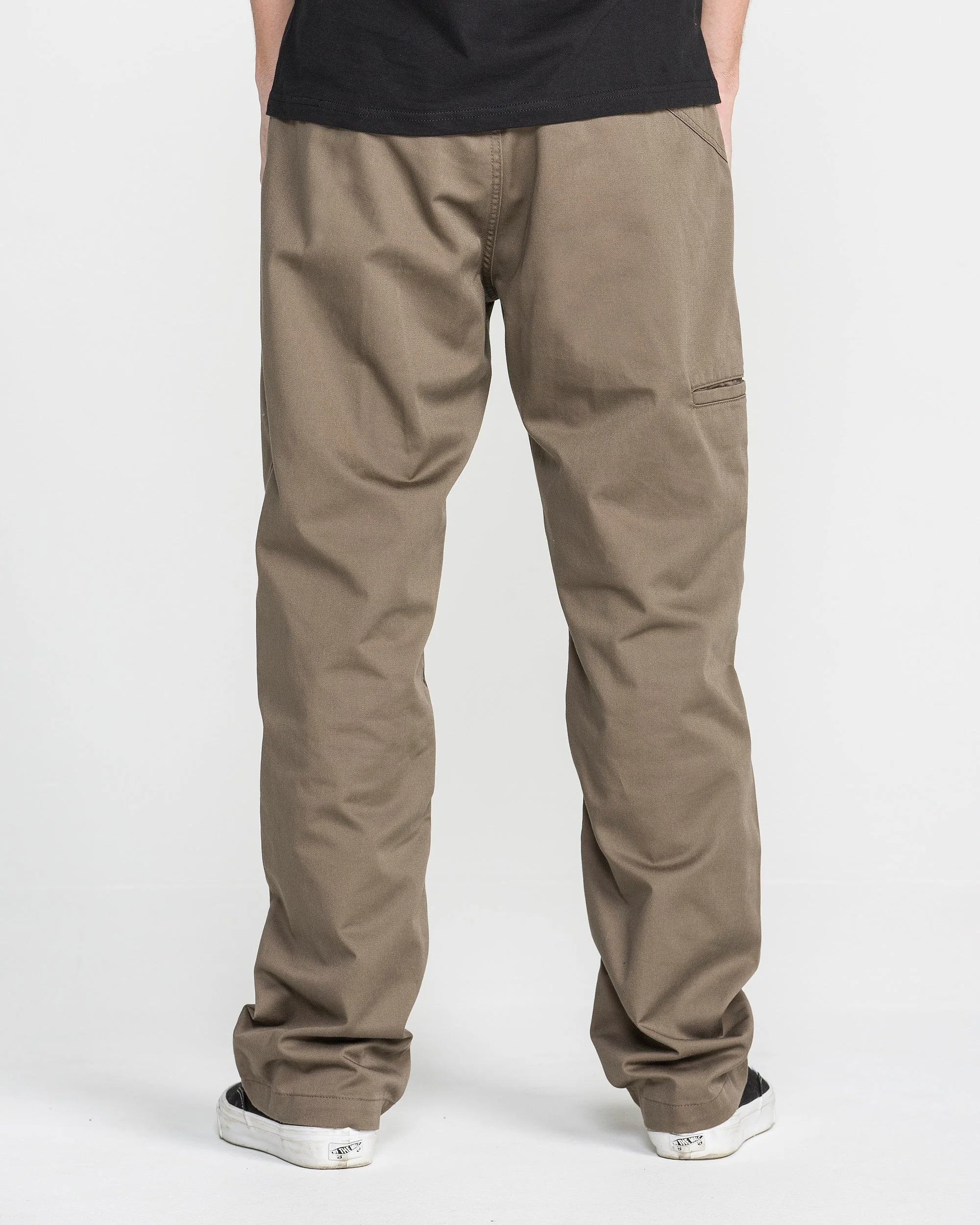 Volcom Frickin Relaxed Chino Pants - Mushroom - Image 2