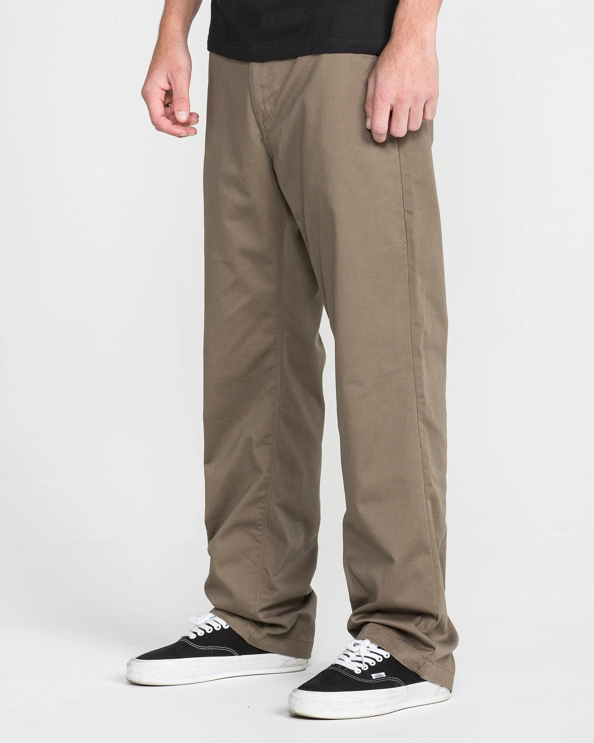 Volcom Frickin Relaxed Chino Pants - Mushroom - Image 4