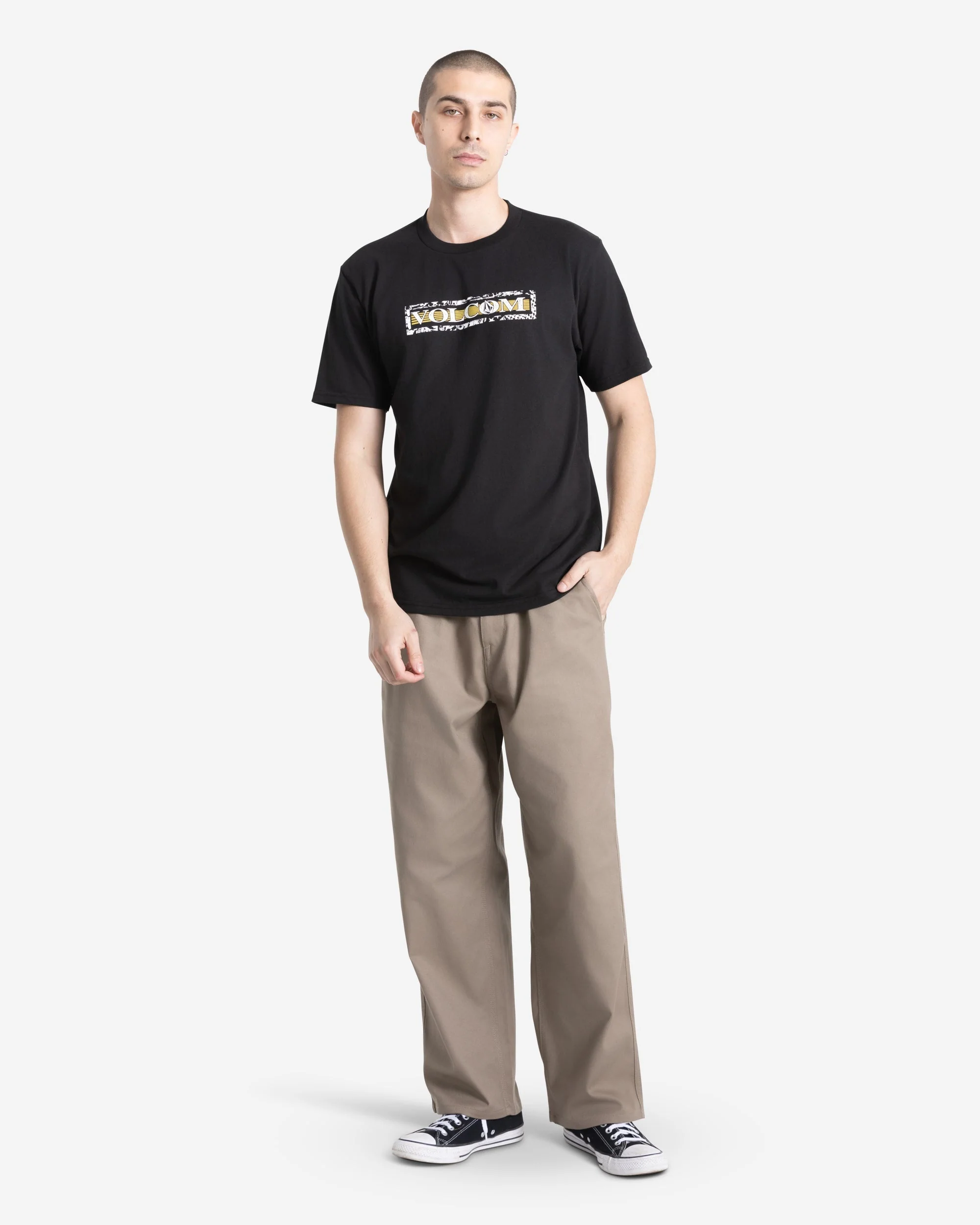 Volcom You Drain Short Sleeve Tee - Black - Image 4