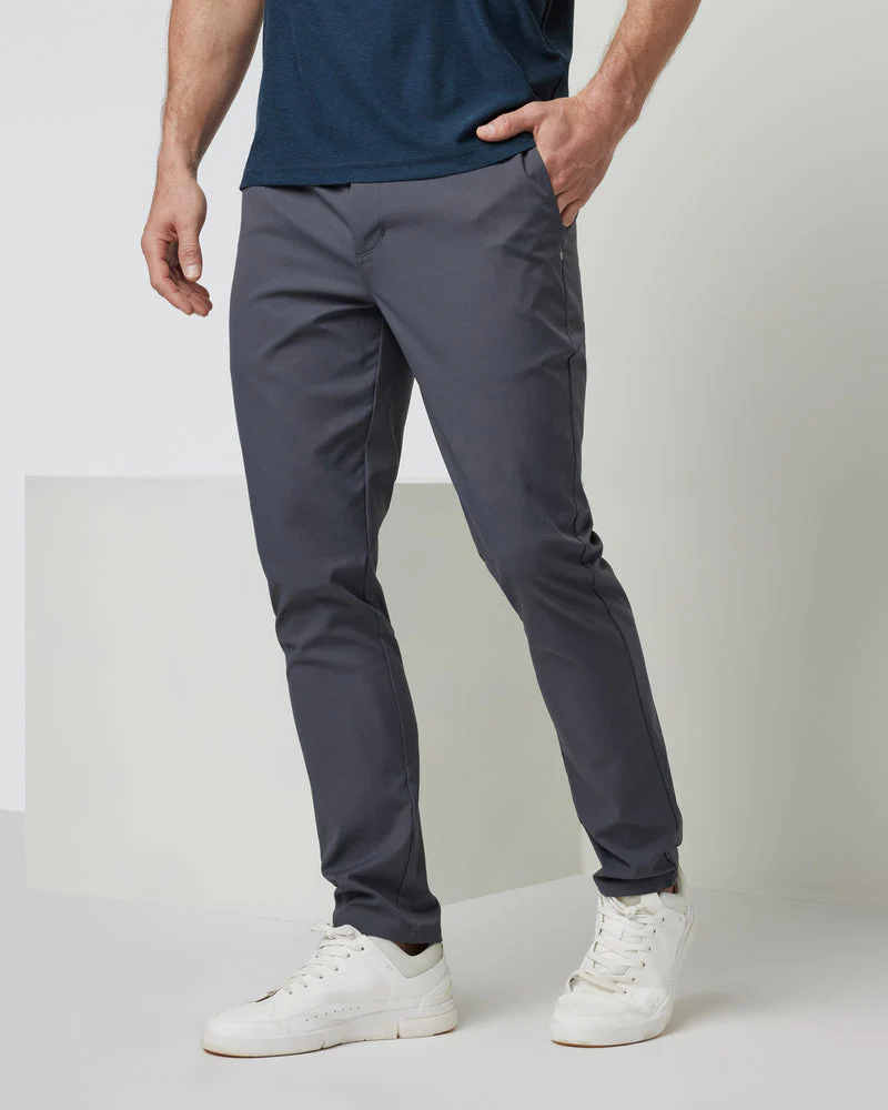 Vuori Cascade Tech Chino Pant Athletic Slim Fit 30" - Charcoal - Image 3