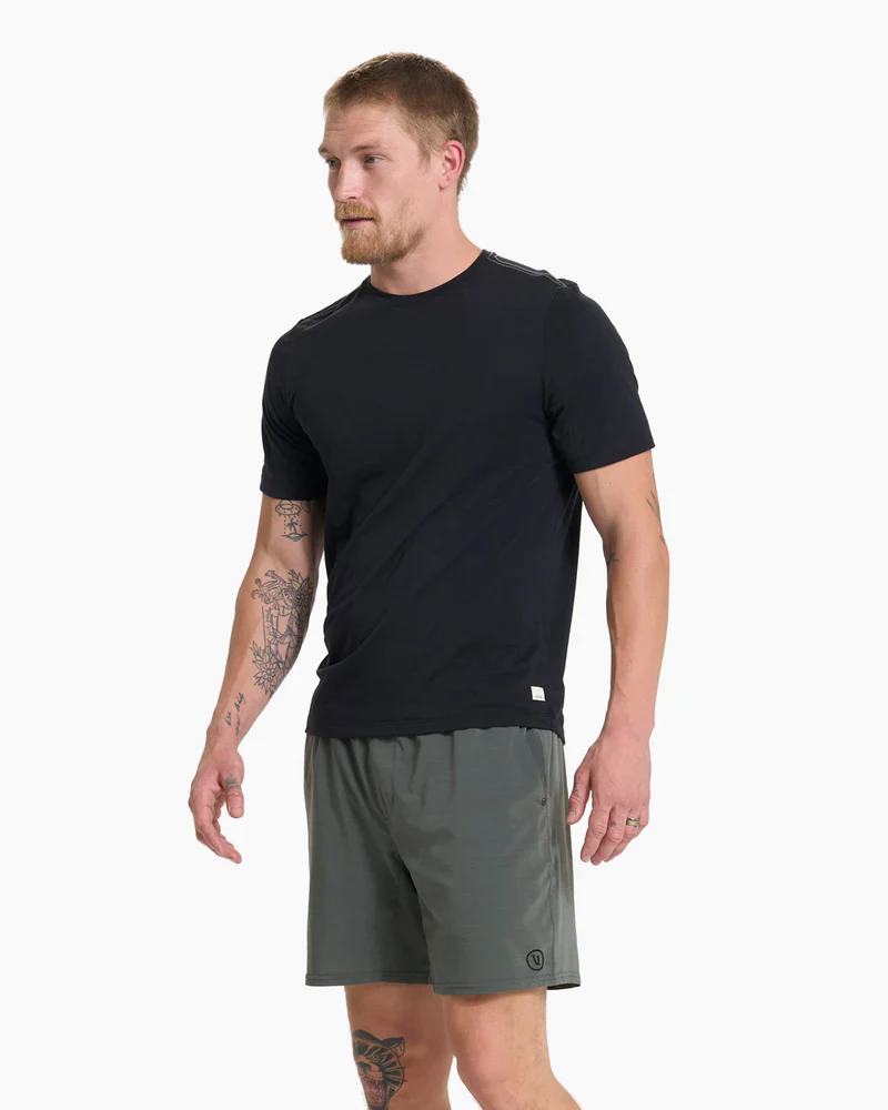 Vuori Current Tech Tee - Black - Image 3