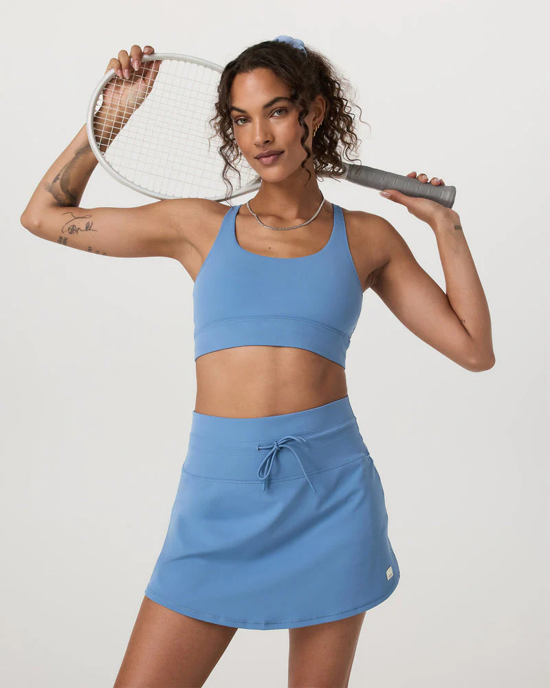 Vuori Girls Yosemite Longline Bra - Light French Blue
