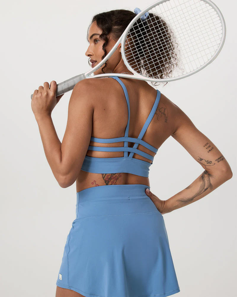 Vuori Girls Yosemite Longline Bra - Light French Blue - Image 3