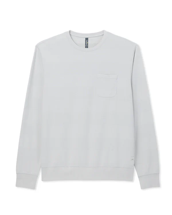 Vuori Jeffreys Crew 2.0 - Winter Grey Heather - Image 4