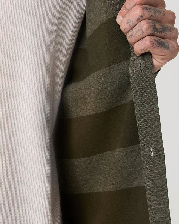 Vuori Long Sleeve Jeffreys Button Down Overshirt - Olive Heather - Image 2