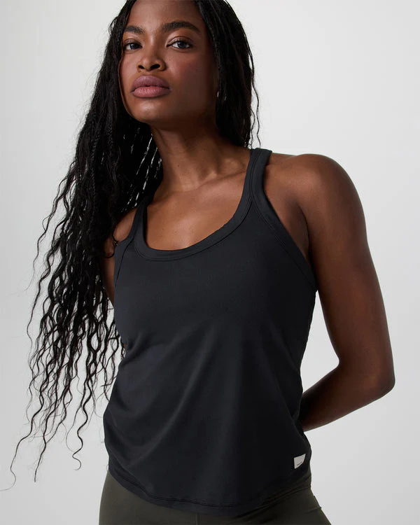 Vuori Lux Racerback Tank - Black - Image 2