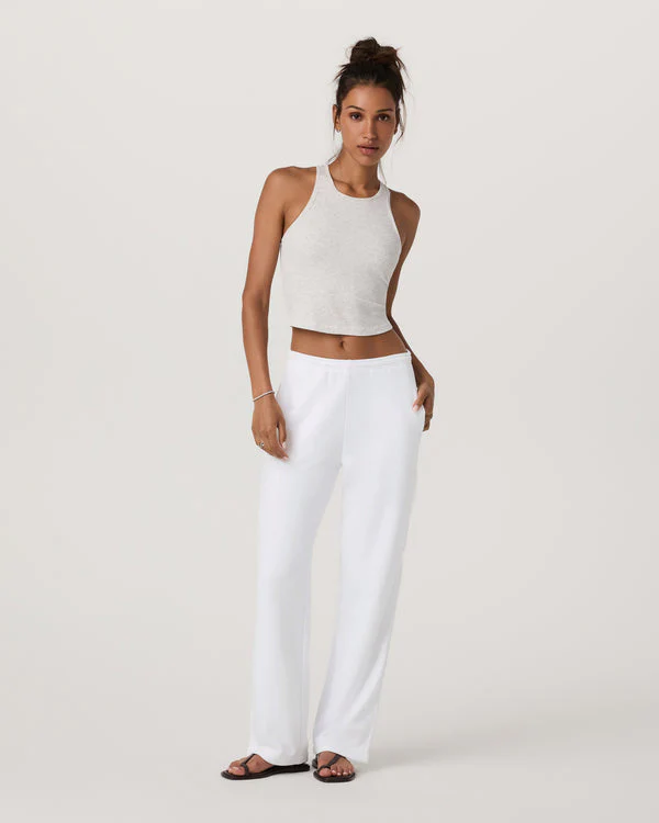 Vuori Pose Plyo Tank - White Heather Grey - Image 4