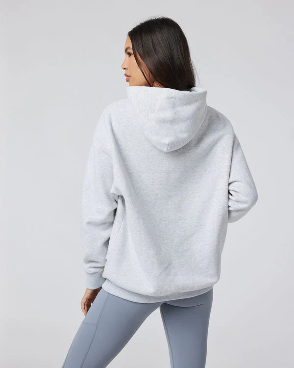 Vuori Restore Oversized Hoodie - Pale Grey Heather - Image 4