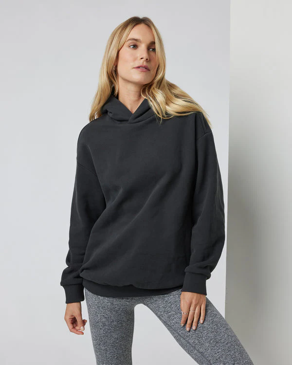 Vuori Restore Oversized Hoodie - Washed Black