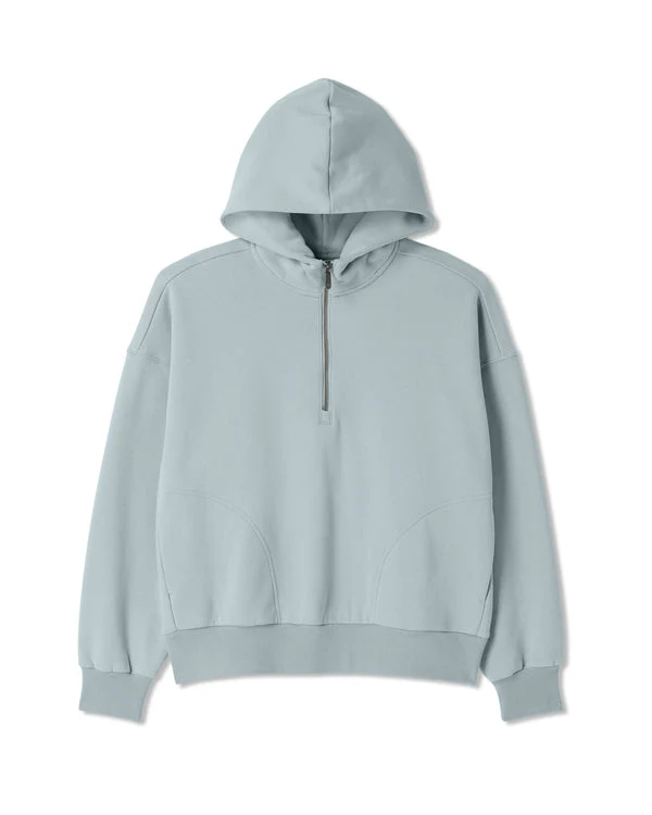 Vuori Restore Relaxed Half Zip Hoodie - Blue Haze - Image 3