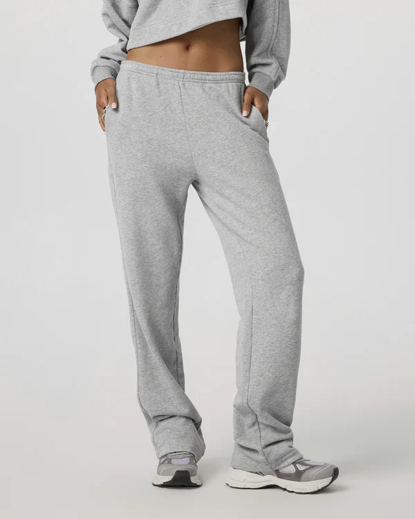 Vuori Sedona Straight Leg Sweatpant - Light Heather Grey