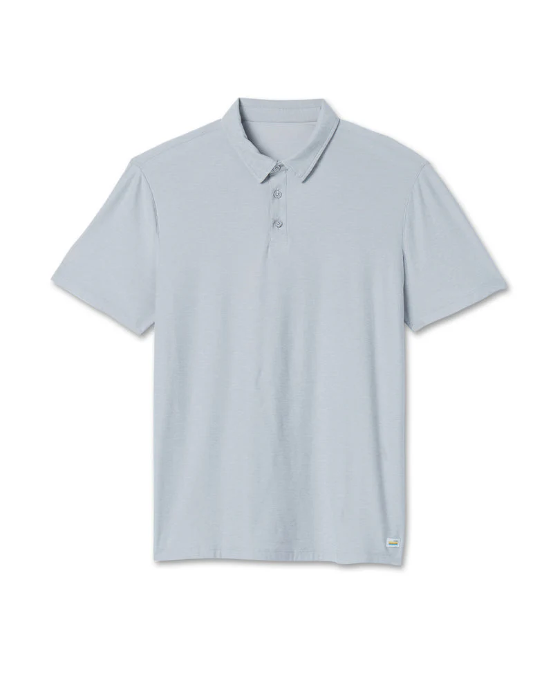Vuori Strato Tech Polo - Platinum Heather - Image 4