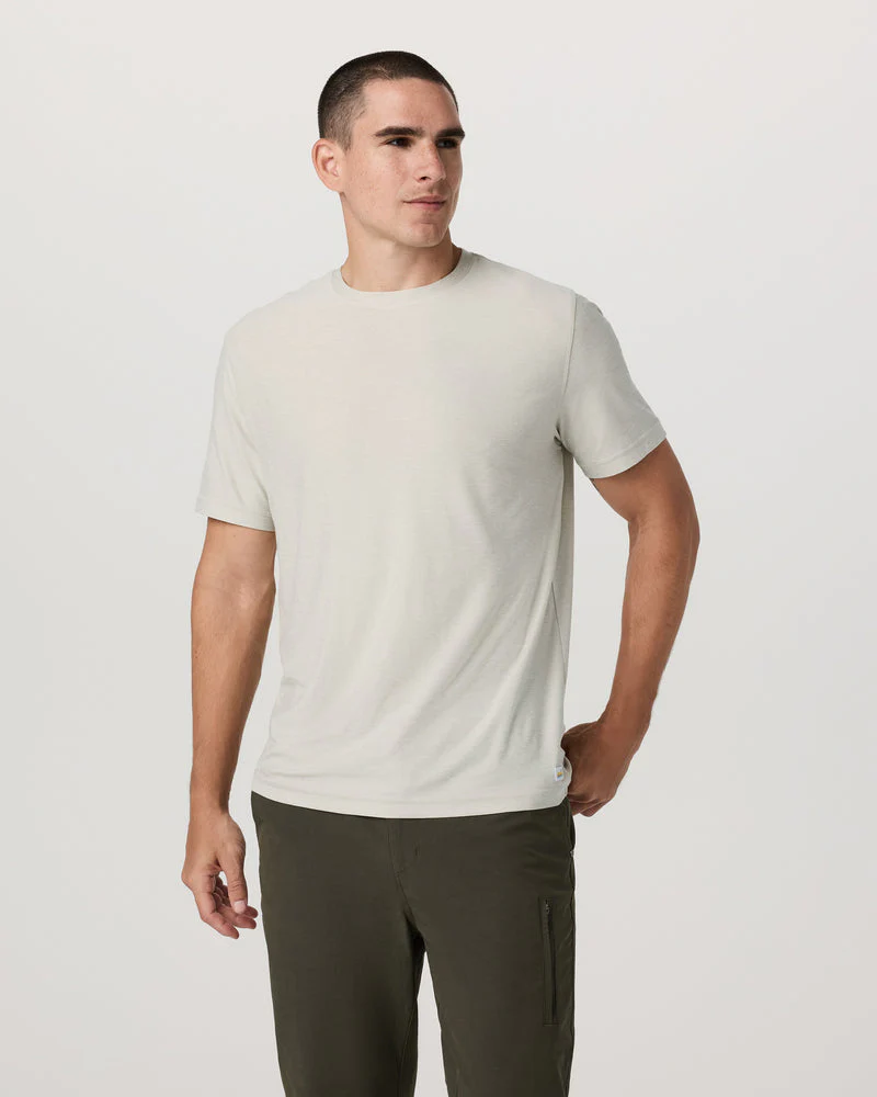 Vuori Strato Tech Tee - Mushroom Heather