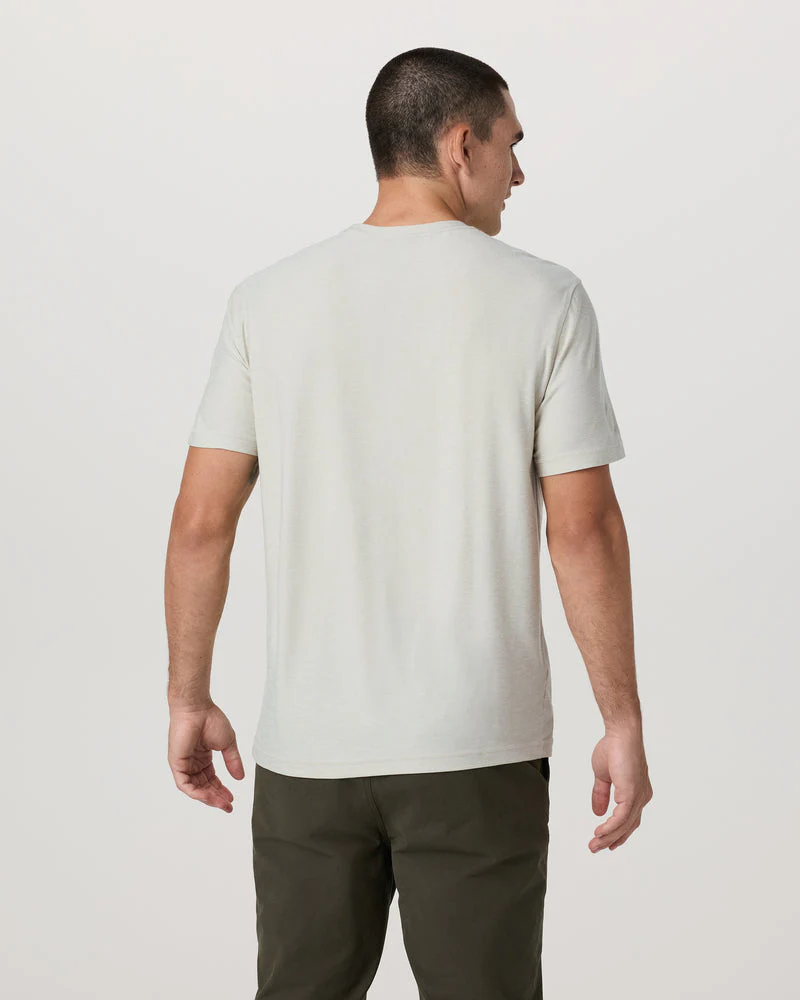 Vuori Strato Tech Tee - Mushroom Heather - Image 3