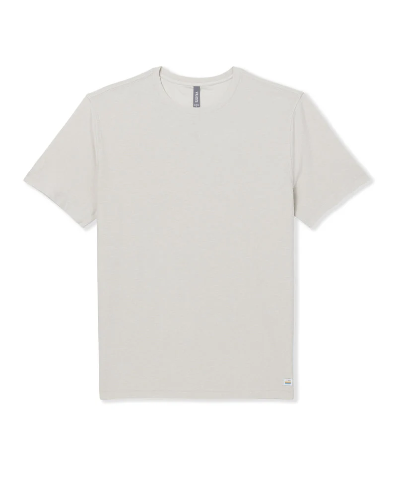 Vuori Strato Tech Tee - Mushroom Heather - Image 4