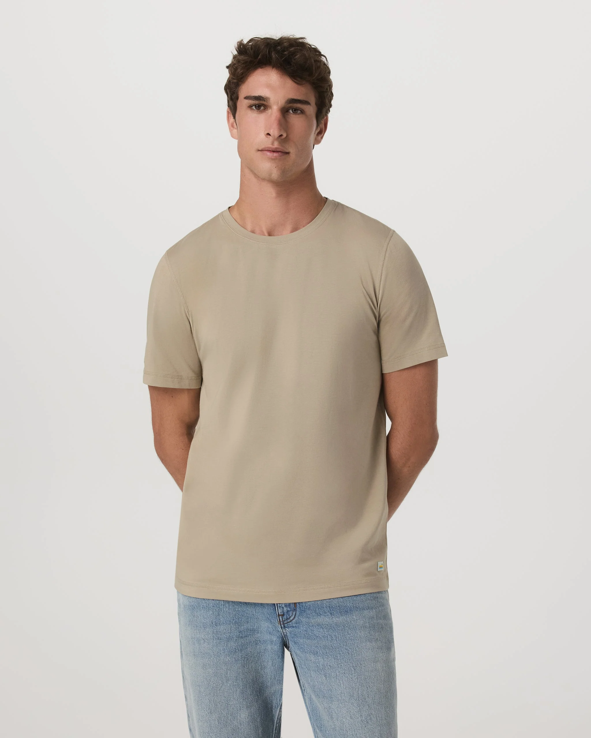 Vuori Men's Tuvalu Tee - Truffle