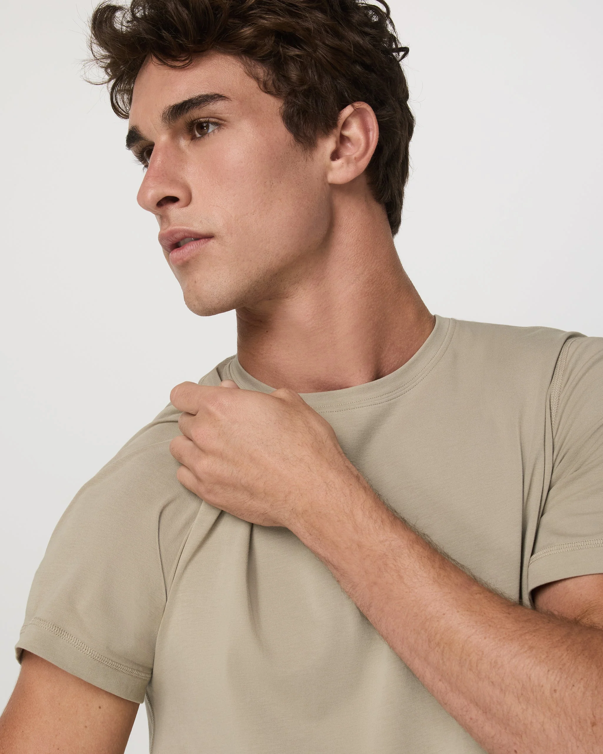 Vuori Men's Tuvalu Tee - Truffle - Image 3