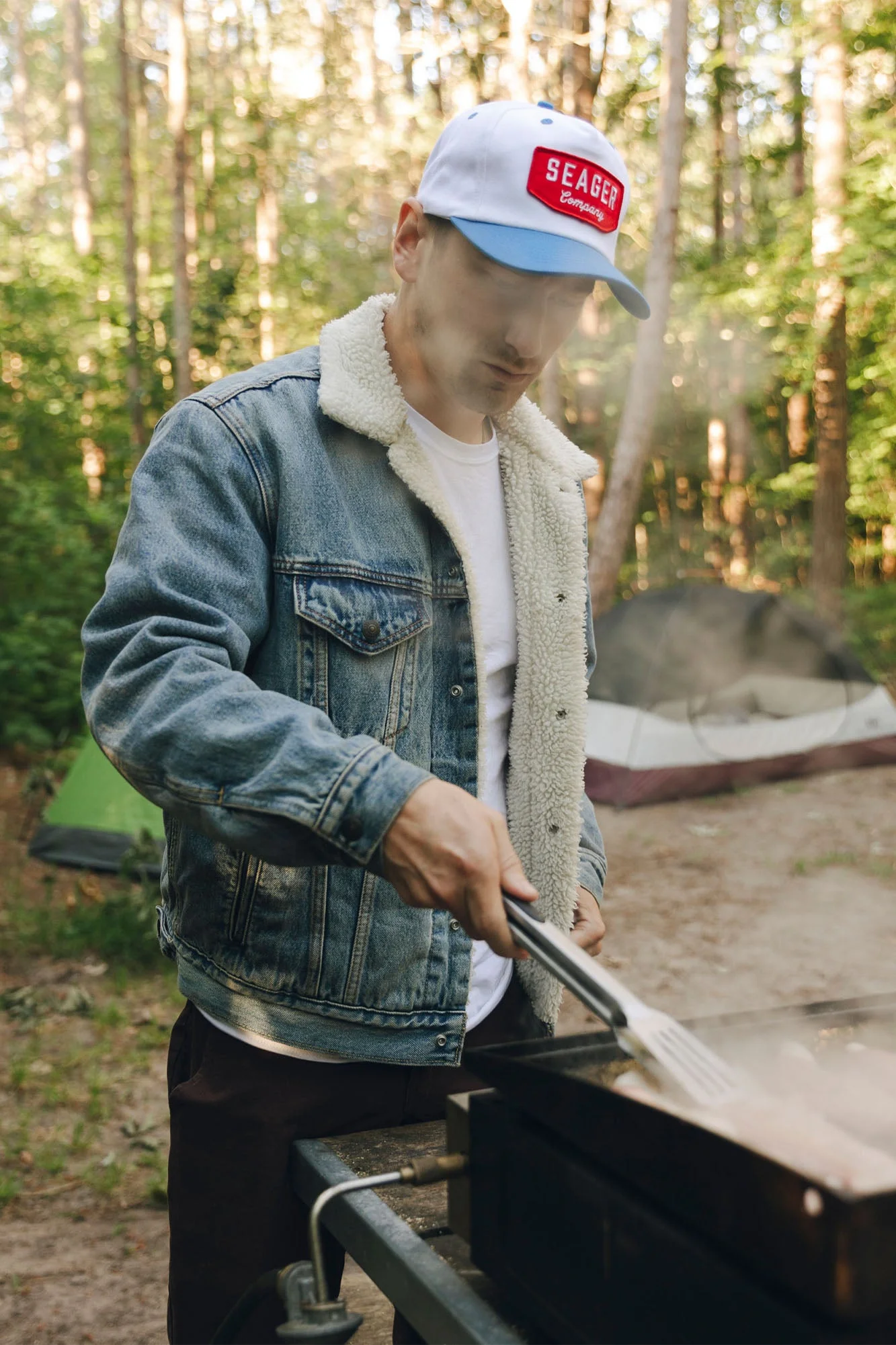 SEAGER WILSON SNAPBACK - WHITE/BLUE